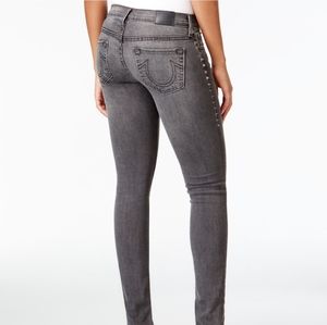 NEW Sz 28 True Religion Casey Super Skinny Grey